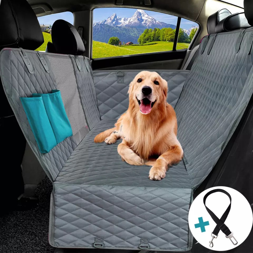 4-in-1 Convertible Dog Car Seat Cover 100% Waterproof Dog Seat
